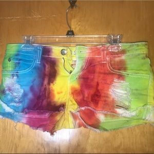 Tie dye shorts